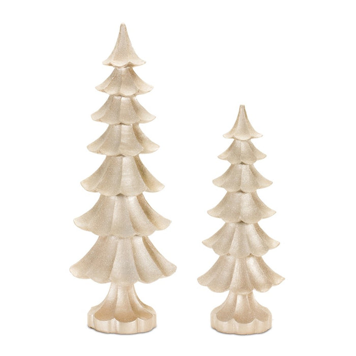Melrose International Rose Gold Pine Tree, Set of 2 - 90172DS