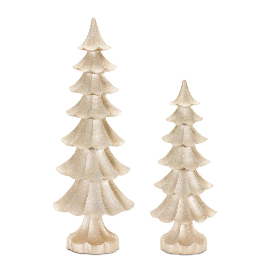 Melrose International Rose Gold Pine Tree, Set of 2 - 90172DS
