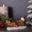 Melrose Pinecone Santa Gnome/Fox Sleigh, Set of 2, Brown/Red