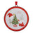 Melrose Metal Winter Gnome Disc Ornament, Set of 12, White/Red/Green