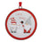 Melrose Metal Winter Gnome Disc Ornament, Set of 12, White/Red/Green