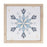 Melrose Framed Holiday Snowflake Print, Set of 2, White/Blue