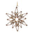Melrose International Bronze Jeweled Snowflake Ornament, Set of 4 - 90197DS