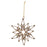 Melrose International Bronze Jeweled Snowflake Ornament, Set of 4