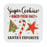Melrose Santa's Favorite Cookie Plate Pedestal 14.25", White/Red/Green