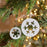 Melrose International White Wood Snowflake Cut-Out Ornament, Set of 12