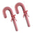 Melrose Oversized Foam Candy Cane Decor, Set of 2, Red/White