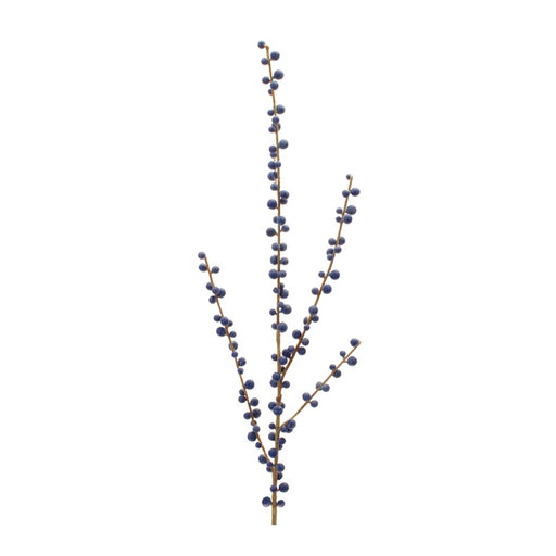 Melrose International Ilex Berry Spray, Set of 2, Blue - 90275DS
