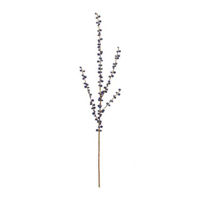 Melrose International Ilex Berry Spray, Set of 2, Blue