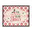 Melrose Framed Metal Jolly Christmas Sign, Set of 2, Red/Beige