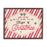 Melrose Framed Metal Jolly Christmas Sign, Set of 2, Red/Beige
