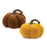 Melrose International Plush Pumpkin, Decor, Set of 2, Yellow/Brown - 90324DS