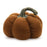 Melrose International Plush Pumpkin, Decor, Set of 2, Yellow/Brown