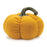 Melrose International Plush Pumpkin, Decor, Set of 2, Yellow/Brown