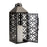 Melrose International Ornate Geometric Metal Lantern, Set of 2, Black
