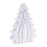 Melrose International Wood Pine Tree Nesting Display, Set of 2, White - 90335DS