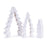 Melrose International Wood Pine Tree Nesting Display, Set of 2, White