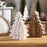 Melrose International Wood Pine Tree Nesting Display, Set of 2, White