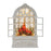 Melrose LED Snow Globe Window/Cardinal Family 9"H, White/Red - 90356DS