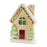 Melrose International Frosted Gingerbread House, Set of 2, Green/Beige