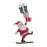 Melrose Wood Santa/Presents Display, Set of 2, Red/White/Green