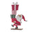 Melrose Wood Santa/Presents Display, Set of 2, Red/White/Green