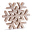 Melrose International Natural Wood Snowflake, Set of 2, Brown - 90414DS