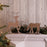 Melrose Wicker Design Deer Silhouette Decor, Set of 2, Brown