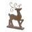 Melrose Wicker Design Deer Silhouette Decor, Set of 2, Brown