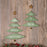 Melrose International Christmas Pine Tree Wall Sign, Set of 2, Green