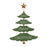 Melrose International Christmas Pine Tree Wall Sign, Set of 2, Green