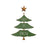 Melrose International Christmas Pine Tree Wall Sign, Set of 2, Green