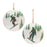 Melrose Snowboard Forest Disc Ornament, Set of 6, Blue/Green/White - 90480DS
