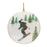 Melrose Snowboard Forest Disc Ornament, Set of 6, Blue/Green/White