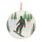 Melrose Snowboard Forest Disc Ornament, Set of 6, Blue/Green/White