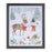 Melrose International Framed Snowman/Deer Print 11"H, White/Green/Red - 90490DS