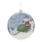 Melrose Glass Santa Ski Patrol Disc Ornament, Set of 6, Blue/White - 90492DS