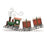 Melrose Int. Metal Holiday Tra,/Presents 29"L, Red/Green/White - 90518DS