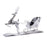 Melrose International Hammered Metal Reindeer/Sleigh 25.5"L, Silver - 90522DS