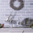 Melrose International Hammered Metal Reindeer/Sleigh 25.5"L, Silver