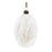 Melrose Natural Dried Floral Glass Ornament, Set of 12, White/Beige