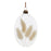 Melrose Natural Dried Floral Glass Ornament, Set of 12, White/Beige