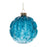 Melrose Int. Crackled Harlequ, Glass Ornament, Set of 12, Blue