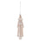 Melrose International Blush Pink Glass Santa Ornament, Set of 12