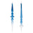 Melrose International Blue Ombre Glass Finial Drop Ornament, Set of 12 - 90581DS
