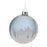 Melrose Frosted Forest/Village Ball Ornament, Set of 6, Blue/White
