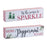 Melrose Holiday Peppermint Sentiment Sign, Set of 2, Red/White - 90628DS