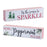 Melrose Holiday Peppermint Sentiment Sign, Set of 2, Red/White