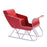 Melrose Metal Holiday Sleigh Display, Set of 2, Red/Silver - 90650DS