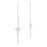 Melrose International Clear Glass Drop Ornament, Set of 12